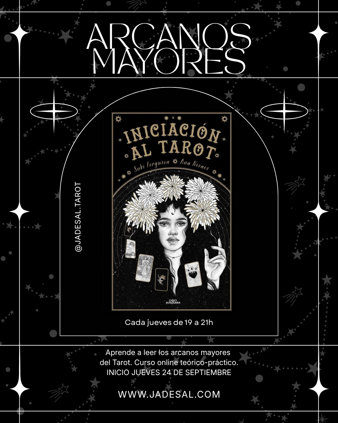 Curso de arcanos mayores. TRES MESES.  JUEVES 24/9/2